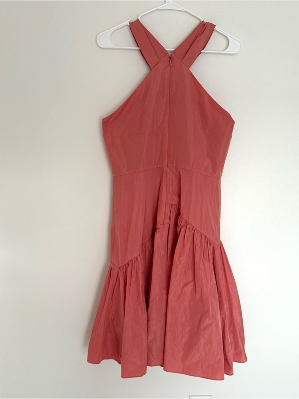 Rebecca Taylor Pink Knot Neck Taffeta Dress - Picture 6 of 7